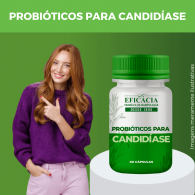 Probióticos para Candidíase, Fórmula Premium - 30 cápsulas