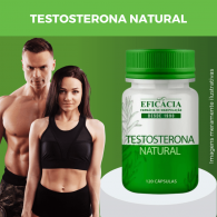 Testosterona Natural, com Selo de Autenticidade - 90 Cápsulas