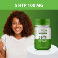 5 htp 100 mg, Hidroxitriptofano, Composto Premium - 60 cápsulas