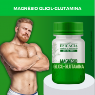 Magnésio Glicil-Glutamina 500mg, Composto Premium - 60 Cápsulas 