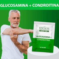 Glucosamina 1,5g com Condroitina 1,2g, Composto Premium - 30 Sachês