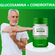 Glucosamina 500mg  Condroitina 400mg, Composto Premium - 60 Cápsulas