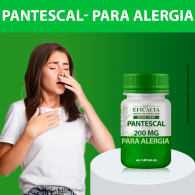 Pantescal 200 mg, para alergia - 60 cápsulas