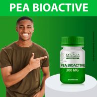 PEA BioActive 300 mg - 30 cápsulas, com Selo de Autenticidade 