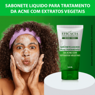 Sabonete liquido para tratamento da acne com extratos vegetais - 120 ml