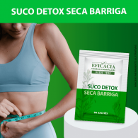 Suco Detox Seca Barriga, Composto Premium - 90 sachês