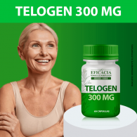 Telogen 300mg, Composto Premium - 60 Cápsulas