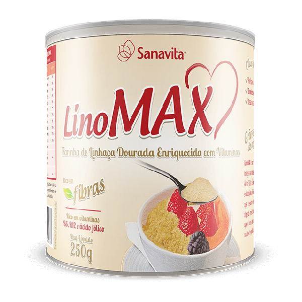 Linomax - Farinha de linhaça dourada.