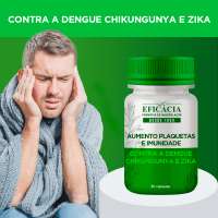 Farmácia Eficácia Aumento de Plaquetas e Imunidade contra Dengue Chikungunya e Zika - 30 cápsulas 1