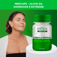 Farmácia Eficácia MedCaps - Composto para Alivio da Ansiedade e Estresse - 120 Cápsulas 1