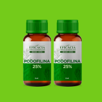 Podofilina 25% Turbinada 8ml (KIT 2 POTES)