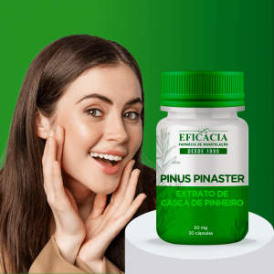 Farmácia Eficácia Pinus Pinaster 50mg, Extrato de Casca de Pinheiro - 30 Cápsulas 1
