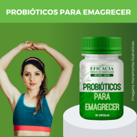 Probióticos para Emagrecer, com Selo Autenticidade - 30 cápsulas 