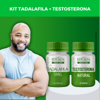 Kit:Tadalafila 10mg - 60 Cápsulas + Composto Testosterona Premium - 60 Cápsulas