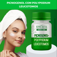 Picnogenol 50mg com Polypodium Leucotomos 240mg, Composto Premium- 60 cápsulas 