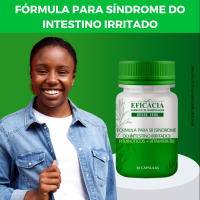Fórmula para SII (Síndrome do intestino irritado) Probióticos + Vitamina B6 – 30 cápsulas