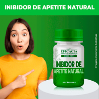 Inibidor de Apetite 100% Natural - 60 Cápsulas