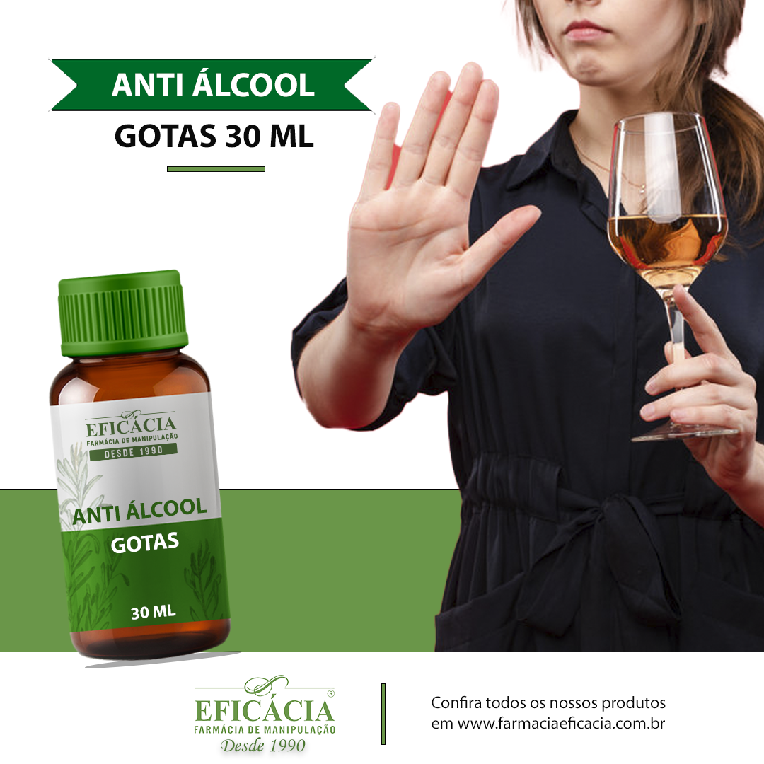 Anti Álcool - Gotas 30 ml